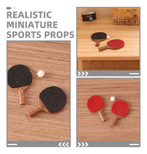 Kit De Tenis De Mesa En Miniatura, Juego De 2 Juegos De Mini