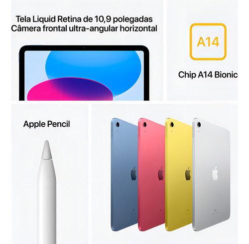 Apple iPad 10.9 (décima generación, Wi-Fi, 64 GB) - Amarillo