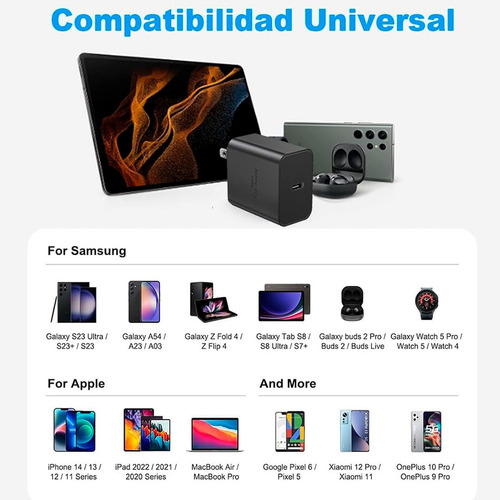 Cargador Samsung 45w @ Galaxy A72 A52 A52s A22 A32 Original