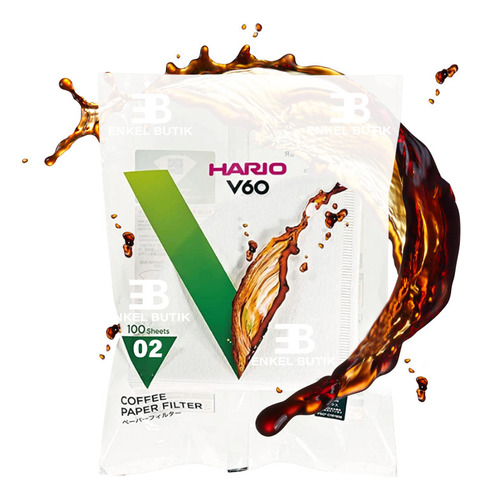 Filtros Dripper V60 Hario Original No Toxico 1-4 Tazas 100un