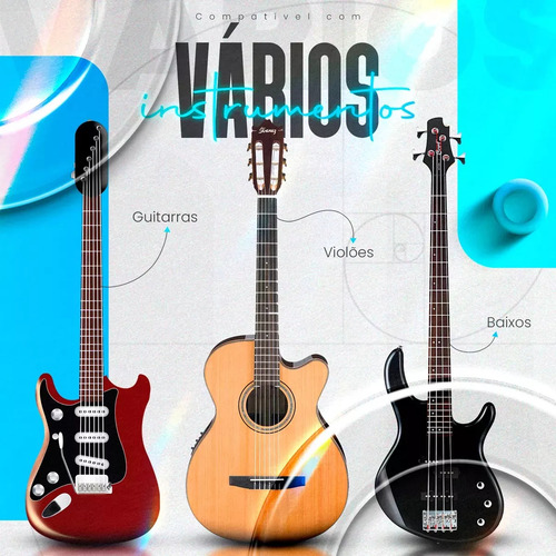 Sistema Transmissor E Receptor Sem Fio De Guitarra Uhf A8