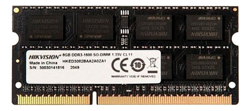 Memória RAM color preto  8GB 1 Hikvision HKED3082BAA2A0ZA1