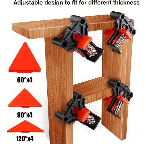 . 4pcs Braçadeiras De Canto De 60/90/120 Graus Para