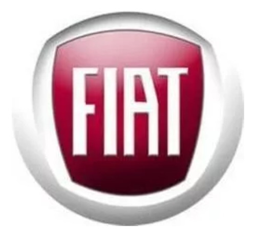 Emblema Vermelho Fiat - 75mm