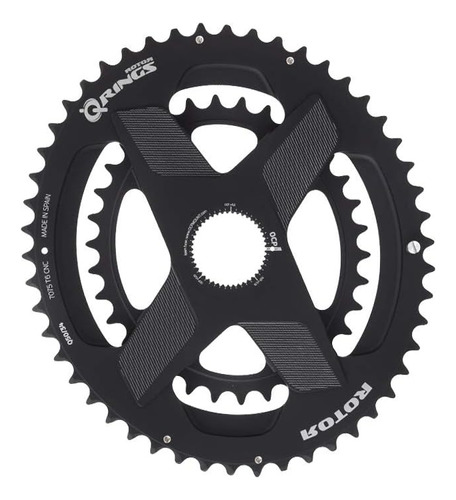 Rotor  Q Rings Dm Oval Chainring 53/39 T Black