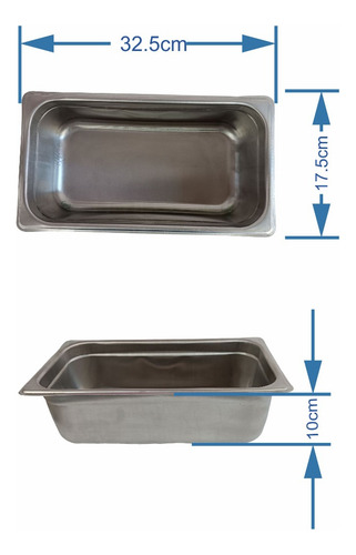 Paquete De Insertos Contenedores De Acero Inoxidable