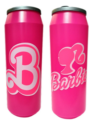 Vaso Tipo Lata Barbie 2 Litros Bebidas Coleccion