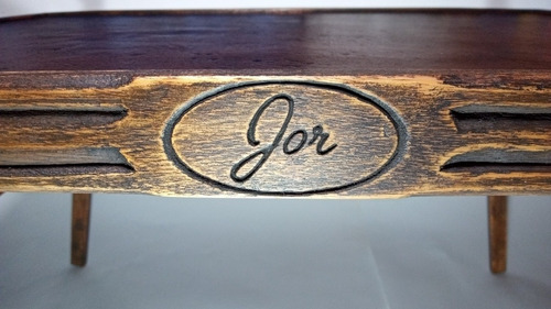 Bandeja Desayuno Cama Totalmente Personalizada Madera Cuero