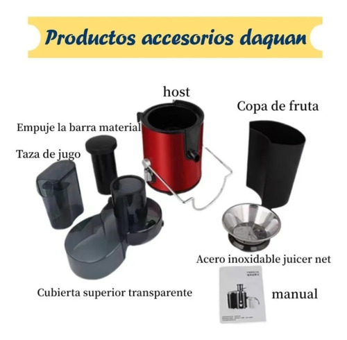 Extrator De Suco Elétrico Para Frutas E Vegetais 800w