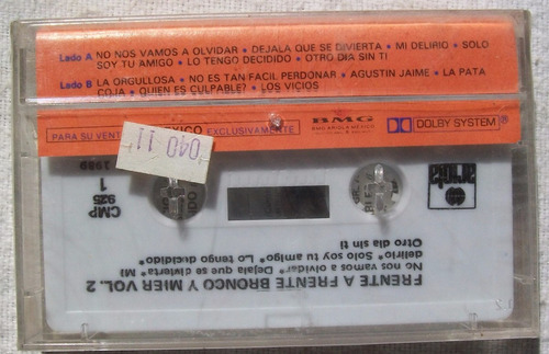 Frente A Frente Bronco Y Mier Vol. 2 Cassette (Usado)