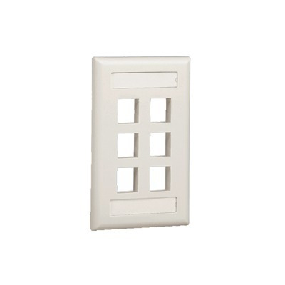 Nk6fiwy Placa De Pared Vertical, Salida Para 6 Puertos, Con