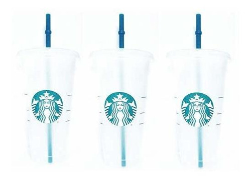 Starbucks Reutilizable 3 Plastico Duro Venti 24 Oz Vaso Hel
