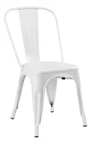 Comprar Set 2 Sillas Tolix Metal Minimalista Hogar Negro Mate Restau Estructura de la silla Blanco