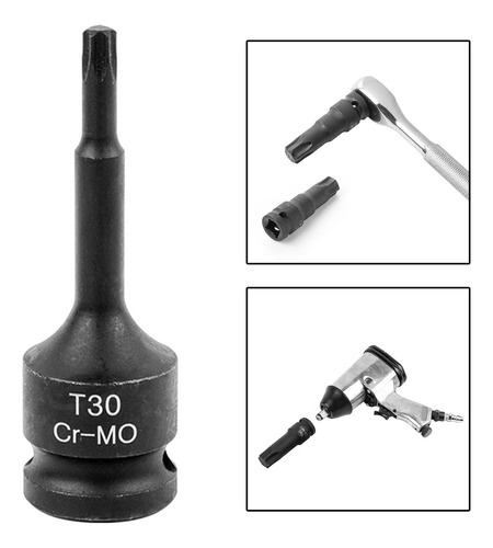 Destornillador Hexagonal, Llave De Impacto De T30 78x5,5mm