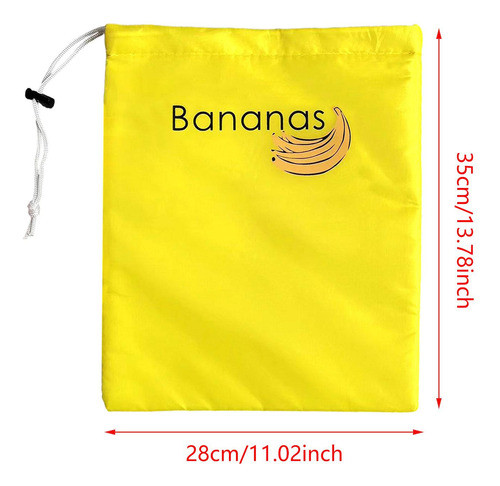 Saco De Produtos Frescos Saco De Bananas Texto Superior