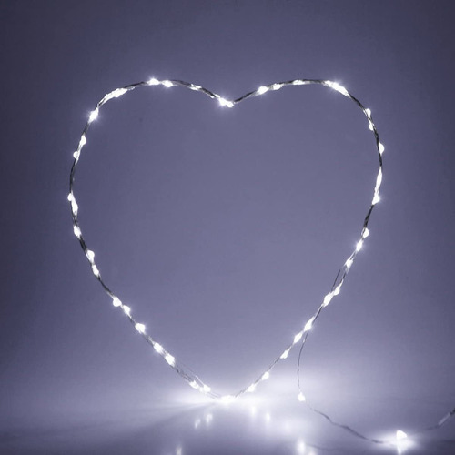 Imagen 8 de 9 de Luces Serie Navideña 30 Micro Led 3m Blanca C/bateria 3 Func