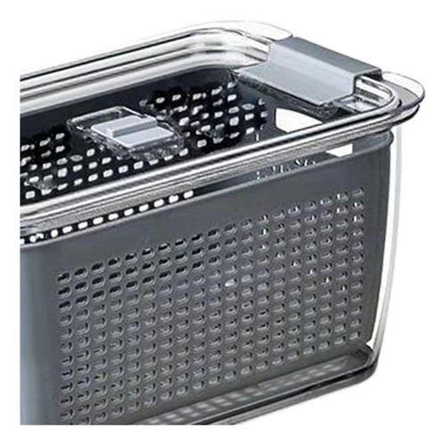 Cajas De Almacenamiento De Frigorífico Organizador De Gris