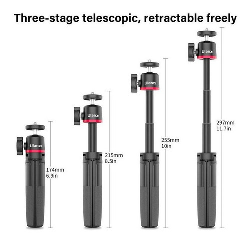 Imagen 5 de 6 de Ulanzi Mt-30 Extend Trípode Para Cámara De Teléfono Led Vide