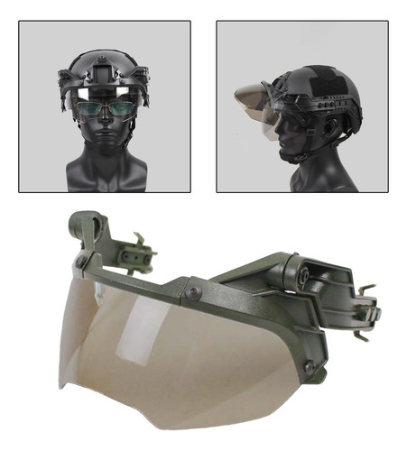 Guía De Casco Op, Gafas, Accesorios De Riel De Verde A