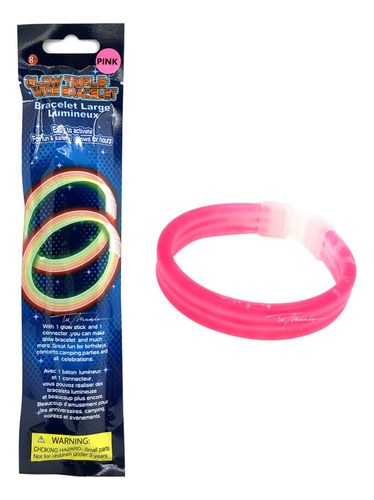 Pack X 5 Pulseras Química Ancha Fluo  Cotillón Neón Fiesta