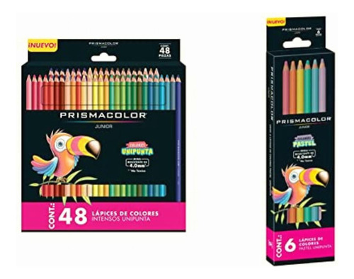 Colores Prismacolor Junior Caja Con 48 Colores + 6ct Lapices