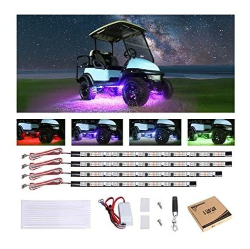 10l0l Carrito De Golf Underglow Led Light Strip Kit, Lkp8f