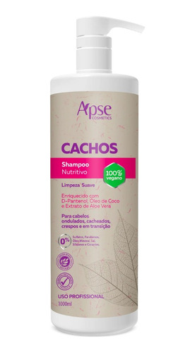 Shampoo Cachos Nutritivo 1000ml-hidronutrição