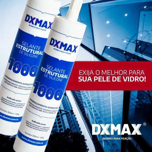 Imagem 1 de 2 de Silicone Estrutural Dx1000 - 30uni - 300ml/410g