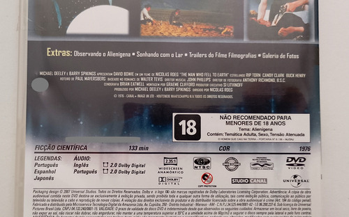 2 Dvds David Bowie Fome De Viver / O Homem Que Caiu Na Terra
