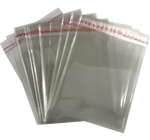 Saco Plastico Bopp Adesivado 5x8 Cm + Aba. 4.000pçsatacado