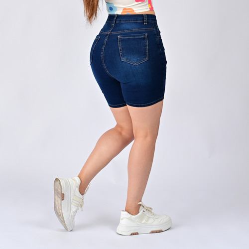 Short De Mezclilla De Dama Corte Colombiano Itzi Jean's E145
