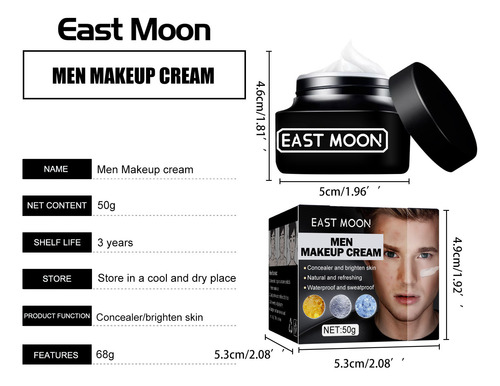 Crema Lisa Para Hombre V, Corrector, Marcas Y Defectos Cután