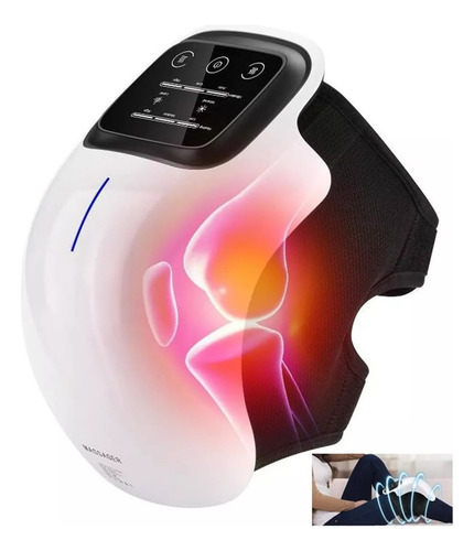 Masajeador De Rodilla Inalámbrico, La Vibración Alivia El Do Color Blanco