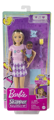 Muñeca Barbie Skipper Babysitters Inc Con Set De Accesorios