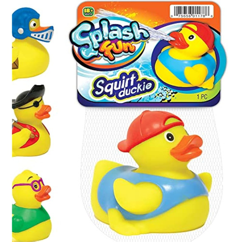 Water Squirt Rubber Ducks Fun Toddlers Kids Baby Bath Tina T