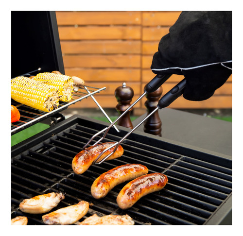Set De 2 Pzs Espátula Y Pinzas Acero Inoxidable Expert Grill