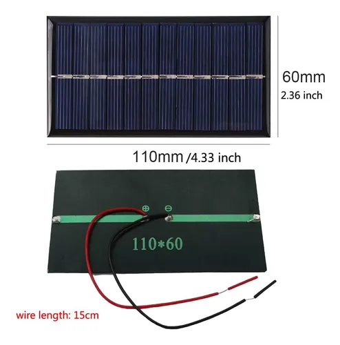 4 Mini Paneles Solares De 5 V 6 V 1 W Mini Celdas Solar...