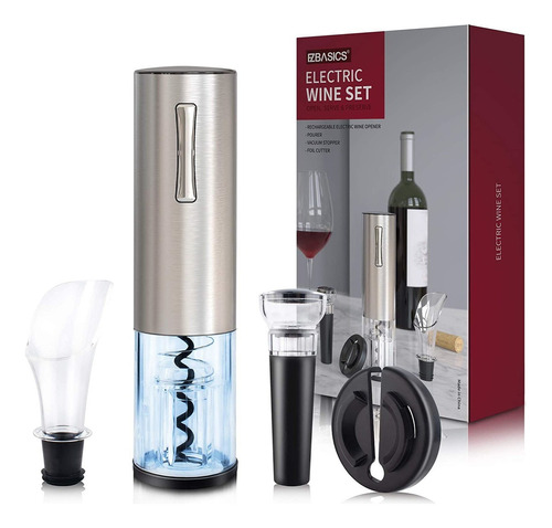 Kit De Abridor De Botellas De Vino Eléctrico  Sacacorc...