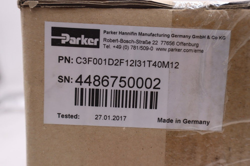 Parker Hannifin C3f001d2f12-i31-t40-m12 / C3f001d2f12i31t40m