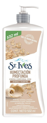 Crema Corporal St Ives Humectación Avena Y Karité 532 Ml Fragancia Neutral Tipo de envase Pote