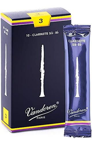 Vandoren Cr101 Bb Lengüetas Tradicionales Para Clarinete Con