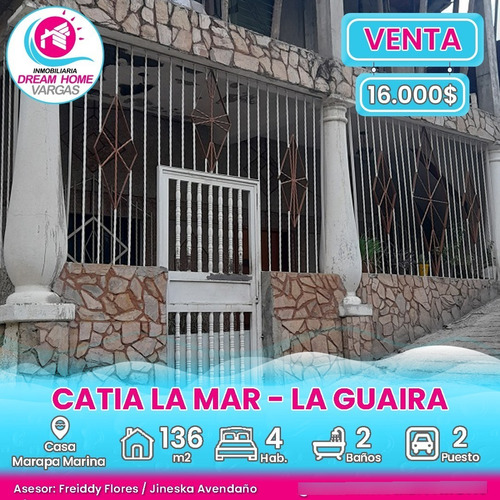 Casa En Venta Marapa Marina, Catia La Mar  La Guaira