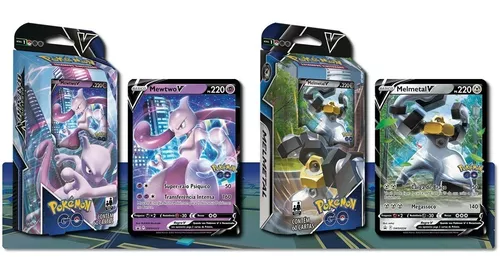 2 Decks Pokémon GO Baralho Batalha V Mewtwo V e Melmetal V Copag cards  cartas em português : Book: : Brinquedos e Jogos