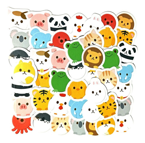 Stickers Decorativos Gato Nutria Bowl Animales Notebook