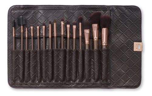 Set De Brochas Bh Cosmetics Rose Gold, 15 Unidades