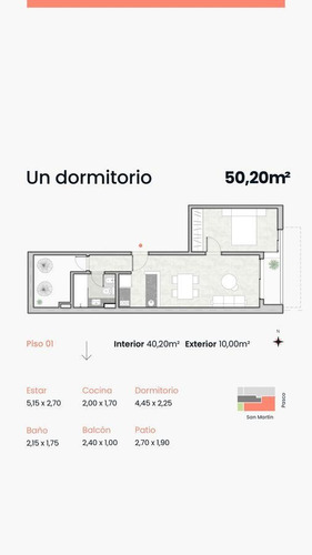 Imagen 22 de 26 de Venta Monoambiente Tipo Loft Con Balcón Pasco 1069 - Estrenar - Abasto