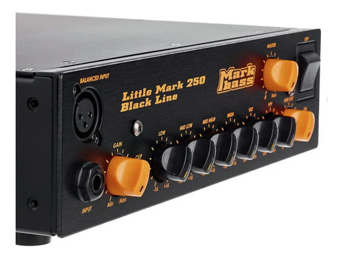 Cabezal De Bajo Markbass Little Mark 250w Color Negro/amarillo