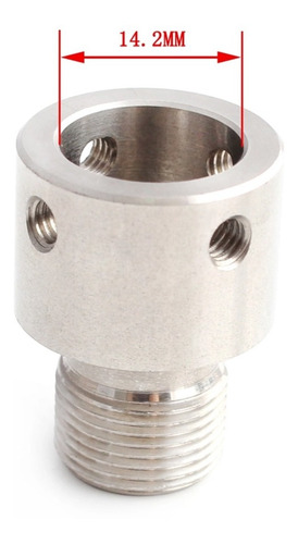 Imagen 3 de 5 de Adaptador De Rosca Izquierda M14 Ak47 Sks De Acero