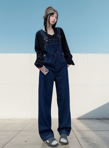 Overol Estilo Mujeres Mezclilla Jumper Dama Comfortable Body