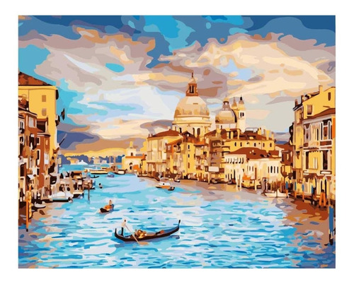 Kit Paint By Number 50x65cm Pintura Al Oleo Venecia